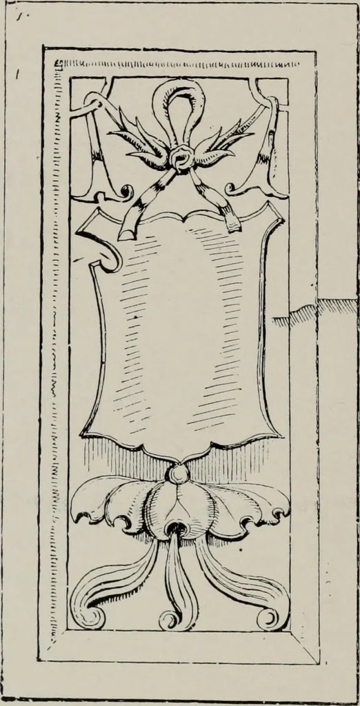 An illustration from Early renaissance architecture in England; a historical and descriptive account of the Tudor, Elizabethan, and Jacobean periods, 1500-1625, for the use of students and others, 1914, leaf 72