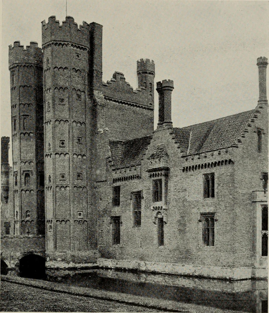 An illustration from Early renaissance architecture in England; a historical and descriptive account of the Tudor, Elizabethan, and Jacobean periods, 1500-1625, for the use of students and others, 1914, leaf 77