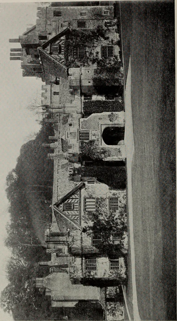 An illustration from Early renaissance architecture in England; a historical and descriptive account of the Tudor, Elizabethan, and Jacobean periods, 1500-1625, for the use of students and others, 1914, leaf 80