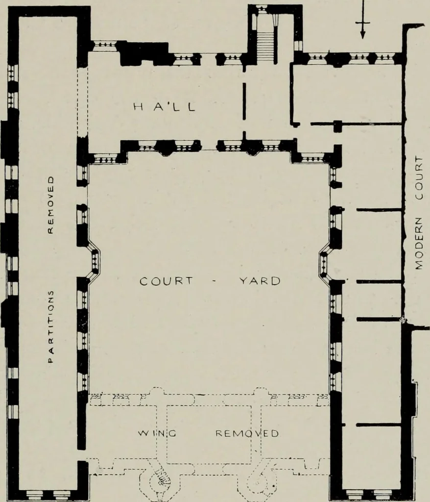 An illustration from Early renaissance architecture in England; a historical and descriptive account of the Tudor, Elizabethan, and Jacobean periods, 1500-1625, for the use of students and others, 1914, leaf 83