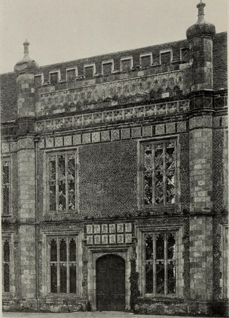 An illustration from Early renaissance architecture in England; a historical and descriptive account of the Tudor, Elizabethan, and Jacobean periods, 1500-1625, for the use of students and others, 1914, leaf 86