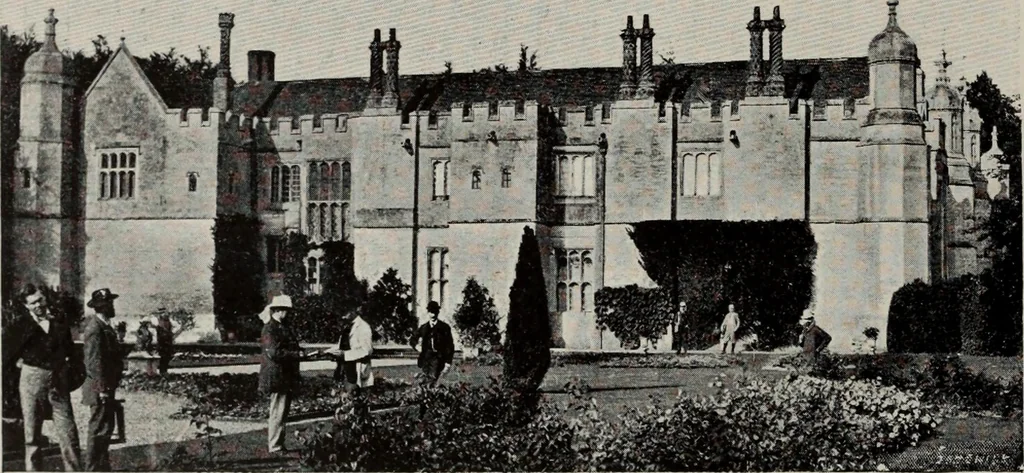 An illustration from Early renaissance architecture in England; a historical and descriptive account of the Tudor, Elizabethan, and Jacobean periods, 1500-1625, for the use of students and others, 1914, leaf 93