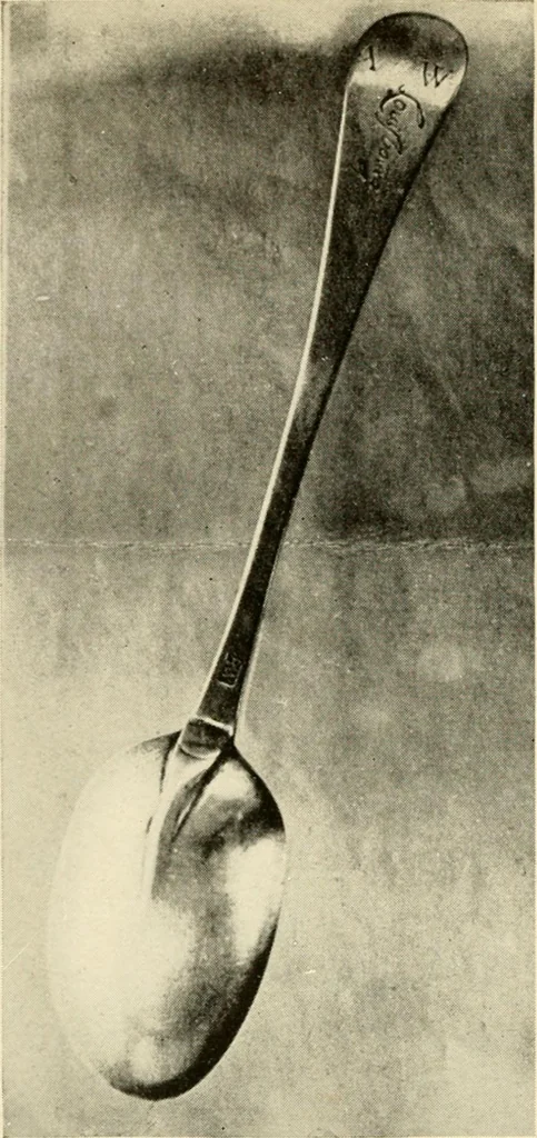 An illustration from Early silver of Connecticut and its makers, 1913, leaf 103