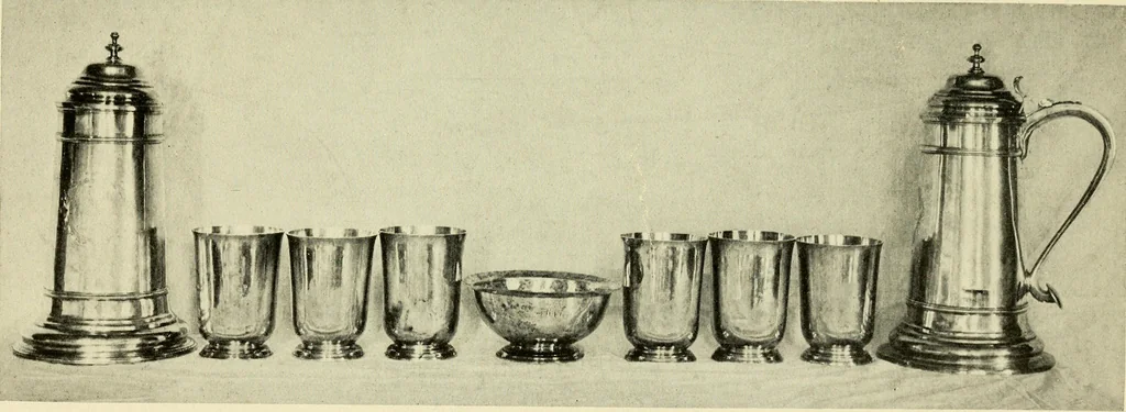 An illustration from Early silver of Connecticut and its makers, 1913, leaf 158