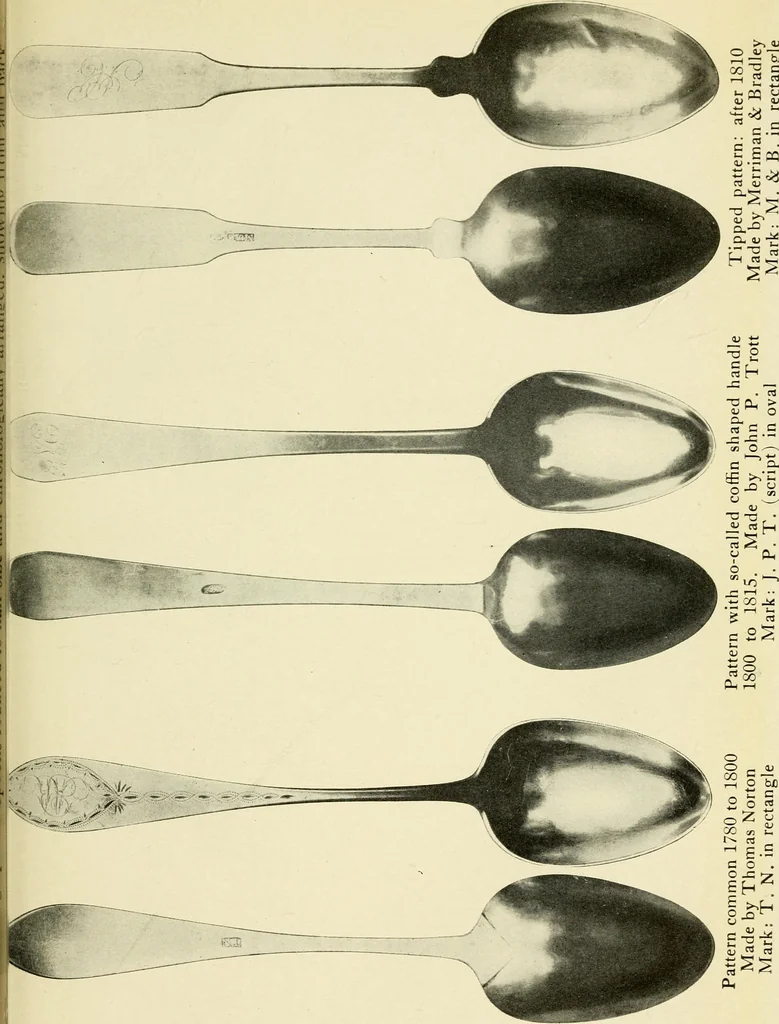 An illustration from Early silver of Connecticut and its makers, 1913, leaf 20