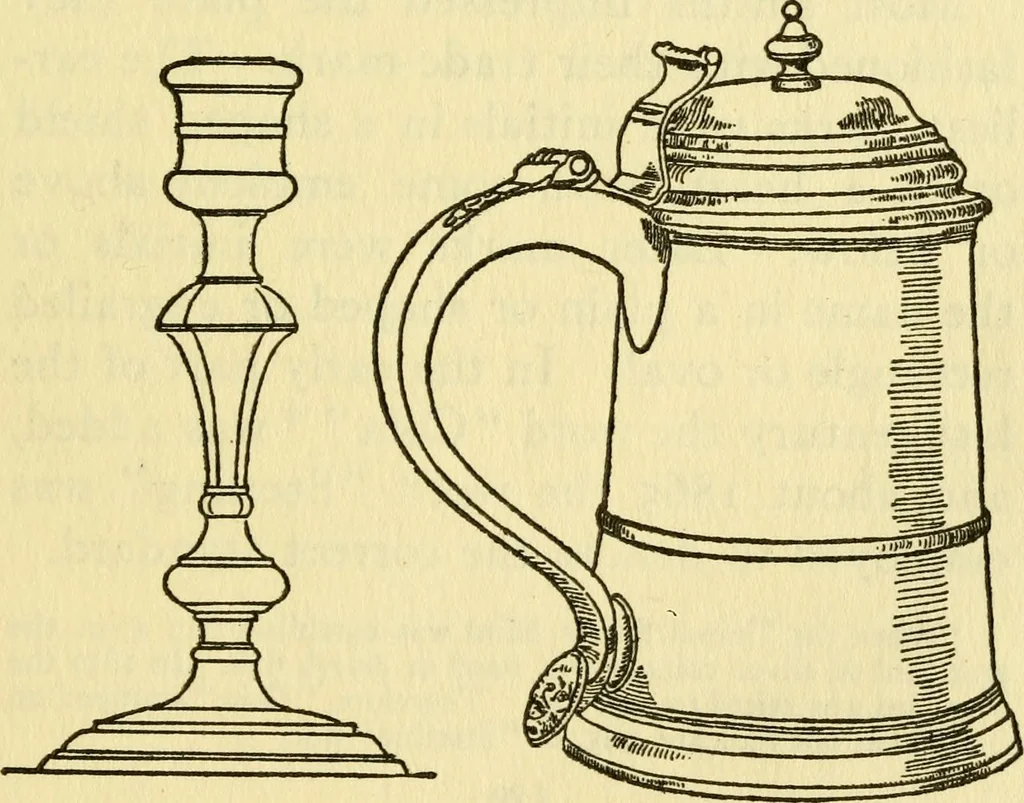An illustration from Early silver of Connecticut and its makers, 1913, leaf 26