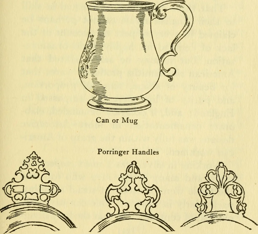 An illustration from Early silver of Connecticut and its makers, 1913, leaf 32