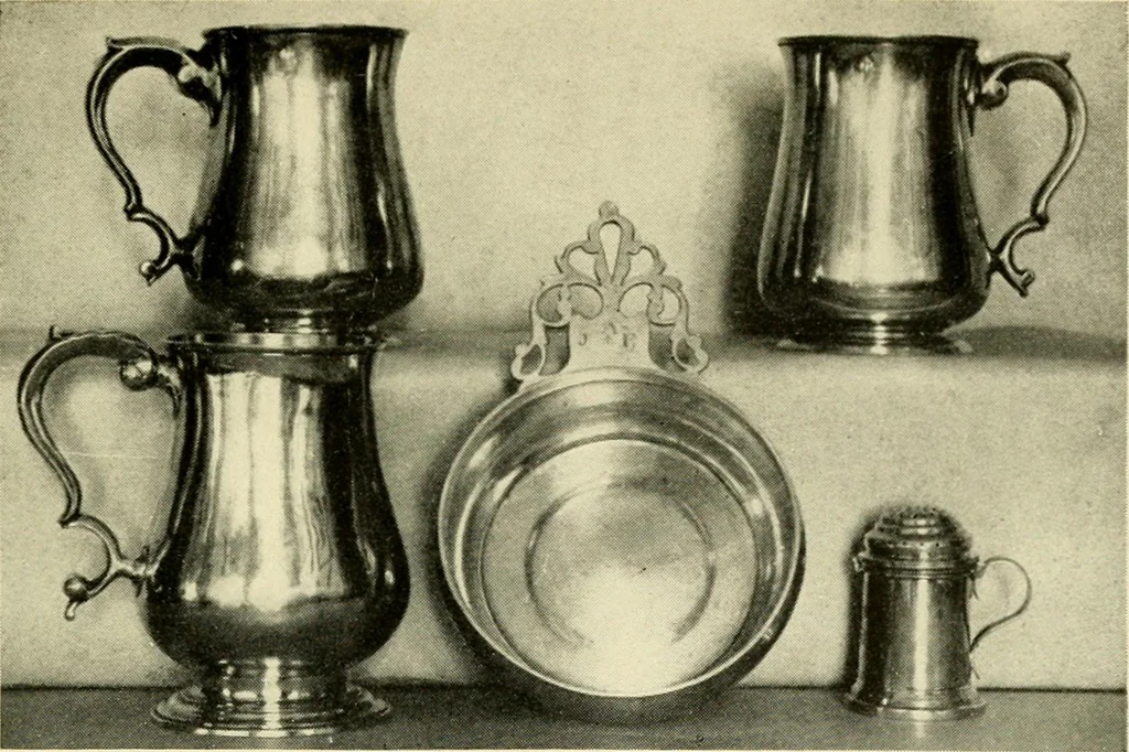 An illustration from Early silver of Connecticut and its makers, 1913, leaf 96