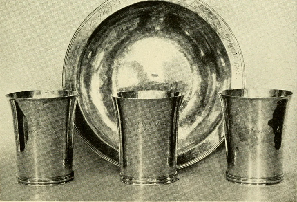 An illustration from Early silver of Connecticut and its makers, 1913, leaf 96