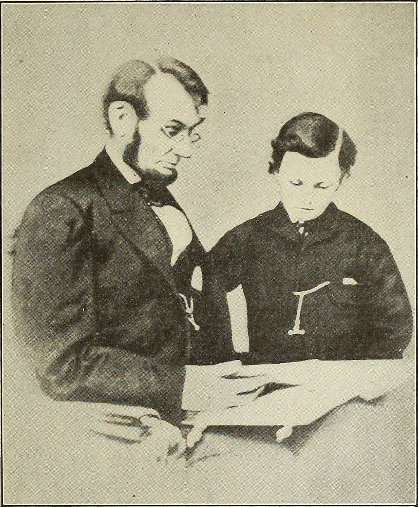 An illustration from Early speeches of Abraham Lincoln, 1830-1860, 1909, leaf 4
