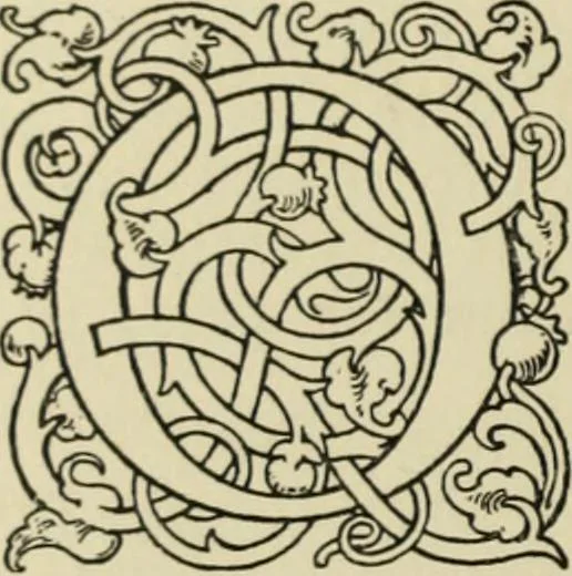 An illustration from Early woodcut initials : containing over thirteen hundred reproductions of ornamental letters of the fifteenth and sixteenth centuries, 1908, leaf 105