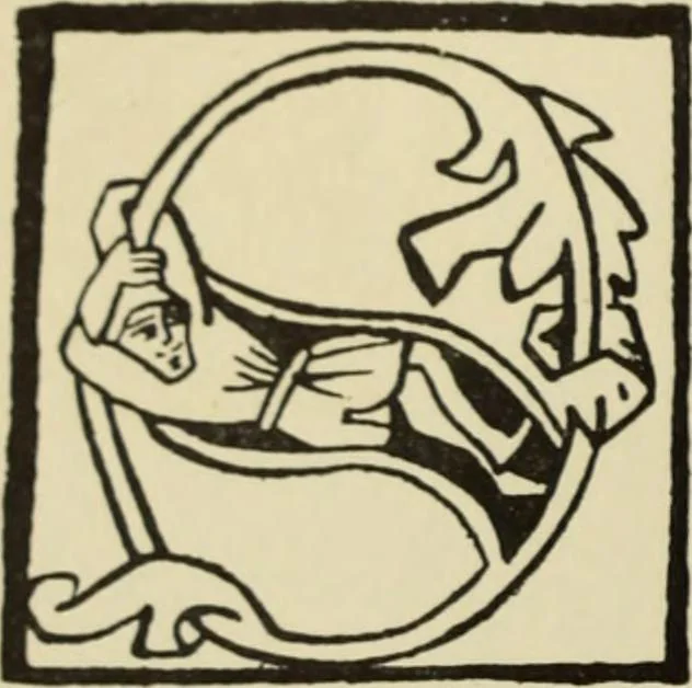 An illustration from Early woodcut initials : containing over thirteen hundred reproductions of ornamental letters of the fifteenth and sixteenth centuries, 1908, leaf 131