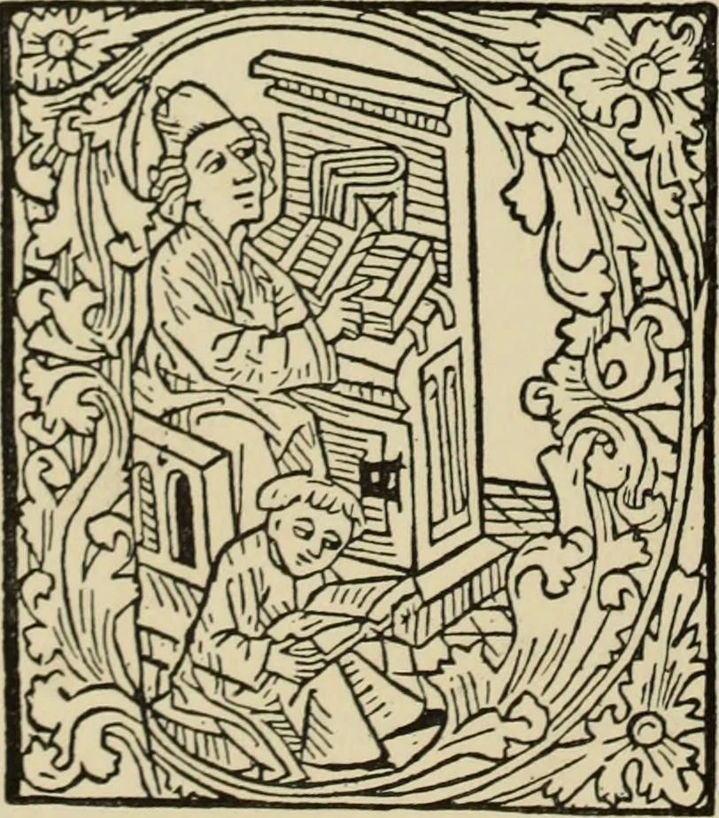 An illustration from Early woodcut initials : containing over thirteen hundred reproductions of ornamental letters of the fifteenth and sixteenth centuries, 1908, leaf 131