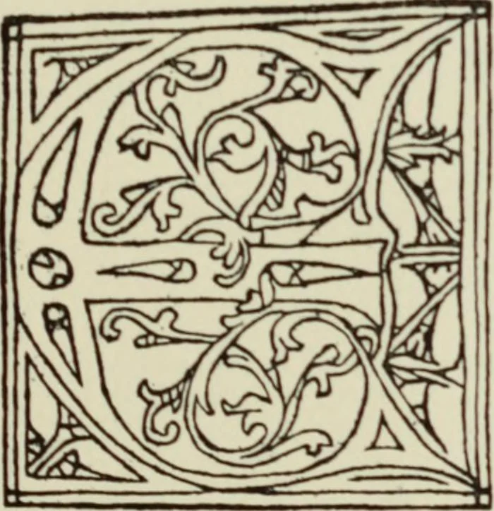 An illustration from Early woodcut initials : containing over thirteen hundred reproductions of ornamental letters of the fifteenth and sixteenth centuries, 1908, leaf 134