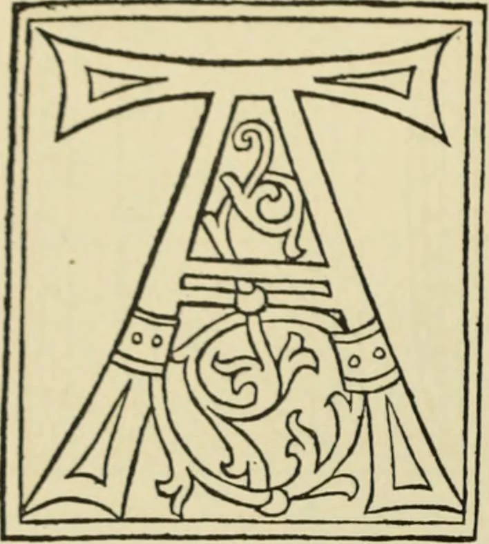 An illustration from Early woodcut initials : containing over thirteen hundred reproductions of ornamental letters of the fifteenth and sixteenth centuries, 1908, leaf 135