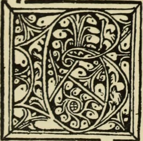 An illustration from Early woodcut initials : containing over thirteen hundred reproductions of ornamental letters of the fifteenth and sixteenth centuries, 1908, leaf 135