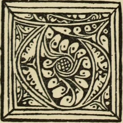 An illustration from Early woodcut initials : containing over thirteen hundred reproductions of ornamental letters of the fifteenth and sixteenth centuries, 1908, leaf 135