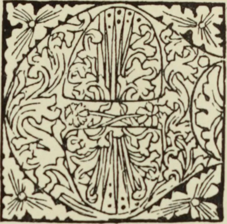 An illustration from Early woodcut initials : containing over thirteen hundred reproductions of ornamental letters of the fifteenth and sixteenth centuries, 1908, leaf 136