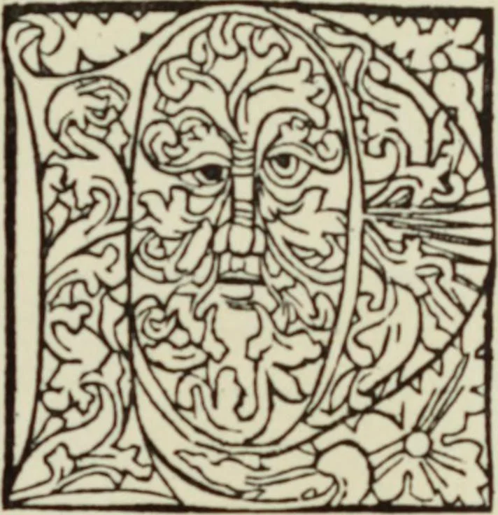 An illustration from Early woodcut initials : containing over thirteen hundred reproductions of ornamental letters of the fifteenth and sixteenth centuries, 1908, leaf 136
