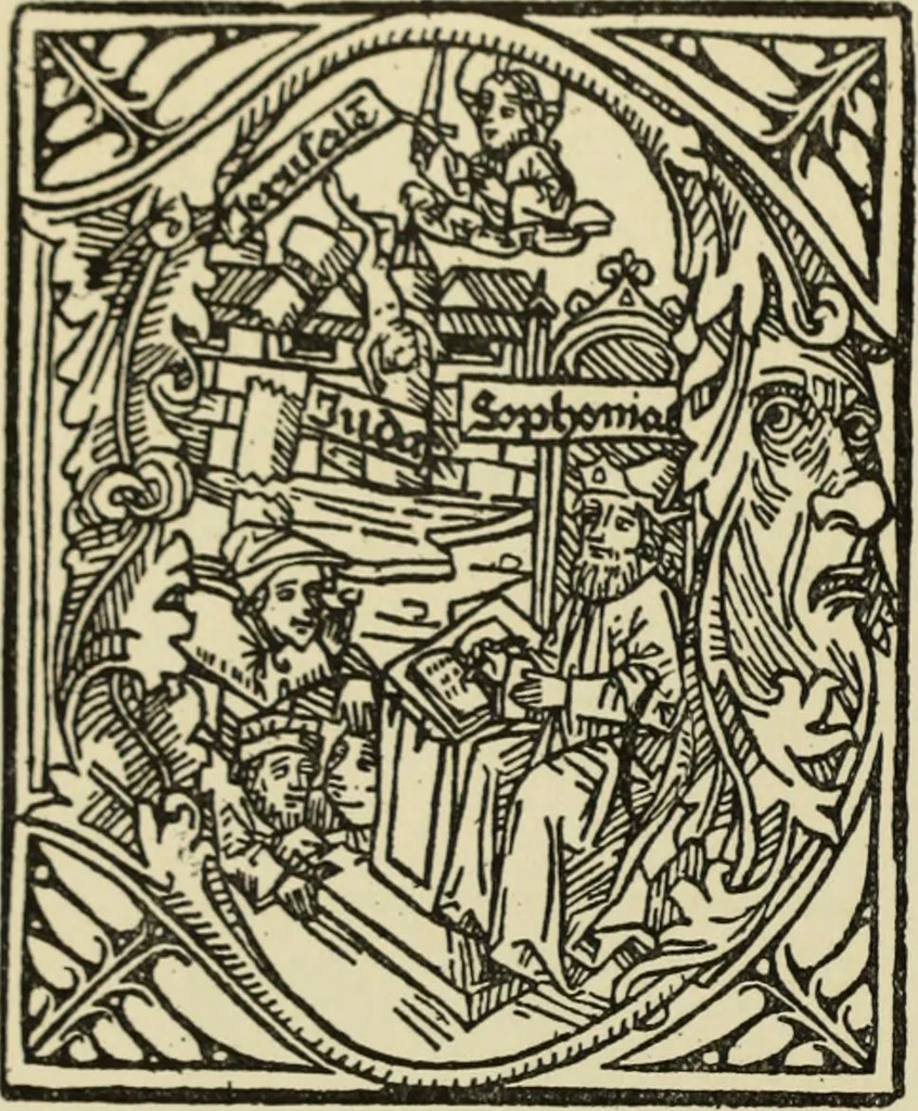 An illustration from Early woodcut initials : containing over thirteen hundred reproductions of ornamental letters of the fifteenth and sixteenth centuries, 1908, leaf 137