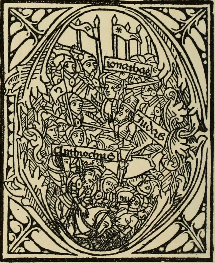 An illustration from Early woodcut initials : containing over thirteen hundred reproductions of ornamental letters of the fifteenth and sixteenth centuries, 1908, leaf 137