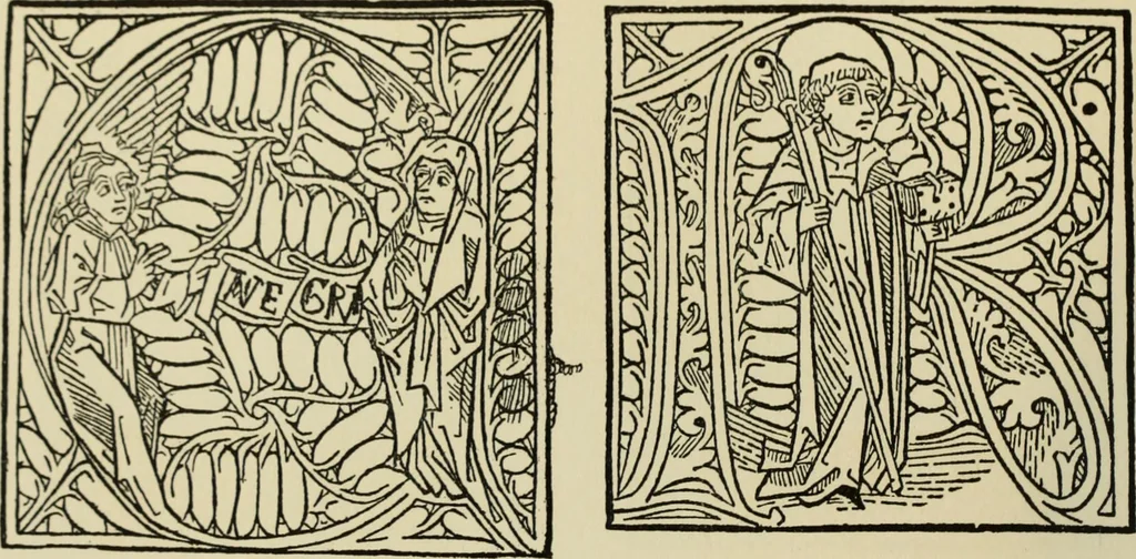 An illustration from Early woodcut initials : containing over thirteen hundred reproductions of ornamental letters of the fifteenth and sixteenth centuries, 1908, leaf 139
