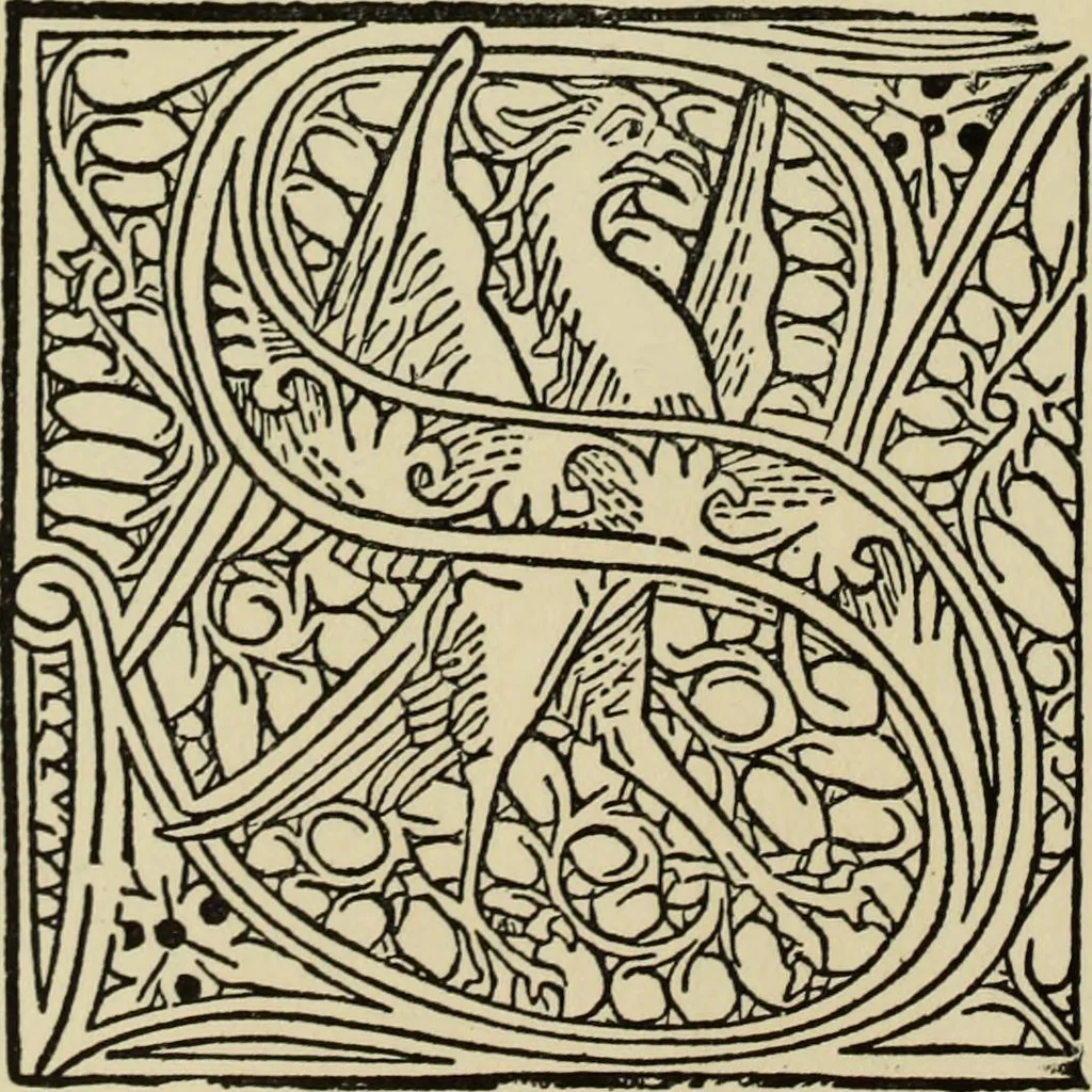 An illustration from Early woodcut initials : containing over thirteen hundred reproductions of ornamental letters of the fifteenth and sixteenth centuries, 1908, leaf 139