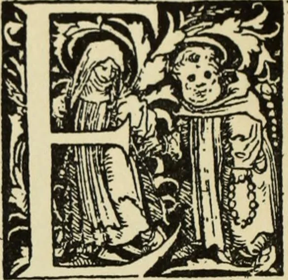 An illustration from Early woodcut initials : containing over thirteen hundred reproductions of ornamental letters of the fifteenth and sixteenth centuries, 1908, leaf 143