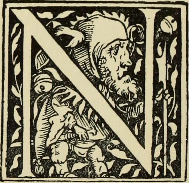 An illustration from Early woodcut initials : containing over thirteen hundred reproductions of ornamental letters of the fifteenth and sixteenth centuries, 1908, leaf 143