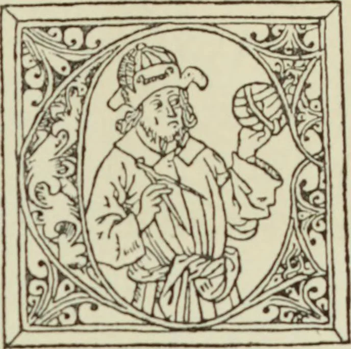 An illustration from Early woodcut initials : containing over thirteen hundred reproductions of ornamental letters of the fifteenth and sixteenth centuries, 1908, leaf 146