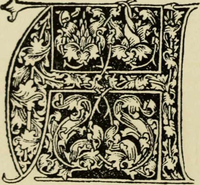 An illustration from Early woodcut initials : containing over thirteen hundred reproductions of ornamental letters of the fifteenth and sixteenth centuries, 1908, leaf 147