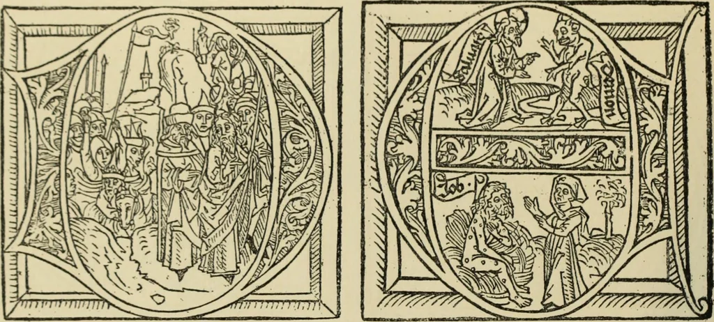 An illustration from Early woodcut initials : containing over thirteen hundred reproductions of ornamental letters of the fifteenth and sixteenth centuries, 1908, leaf 149