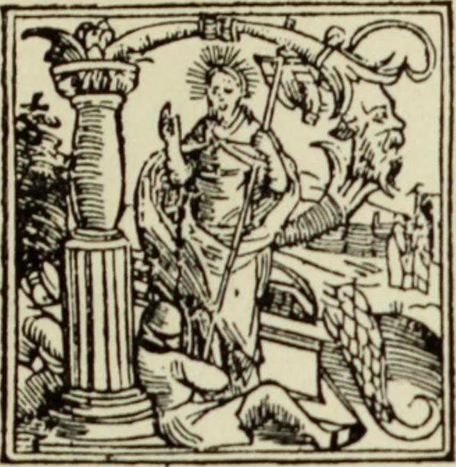 An illustration from Early woodcut initials : containing over thirteen hundred reproductions of ornamental letters of the fifteenth and sixteenth centuries, 1908, leaf 152
