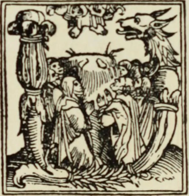 An illustration from Early woodcut initials : containing over thirteen hundred reproductions of ornamental letters of the fifteenth and sixteenth centuries, 1908, leaf 152