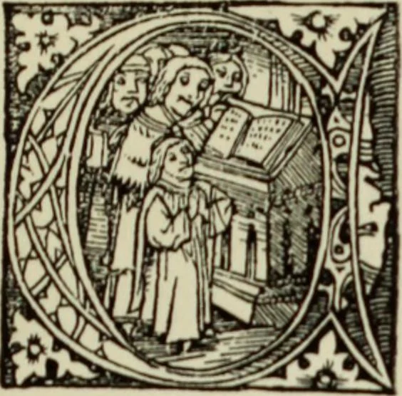 An illustration from Early woodcut initials : containing over thirteen hundred reproductions of ornamental letters of the fifteenth and sixteenth centuries, 1908, leaf 154