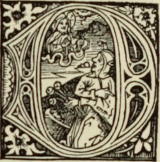An illustration from Early woodcut initials : containing over thirteen hundred reproductions of ornamental letters of the fifteenth and sixteenth centuries, 1908, leaf 154