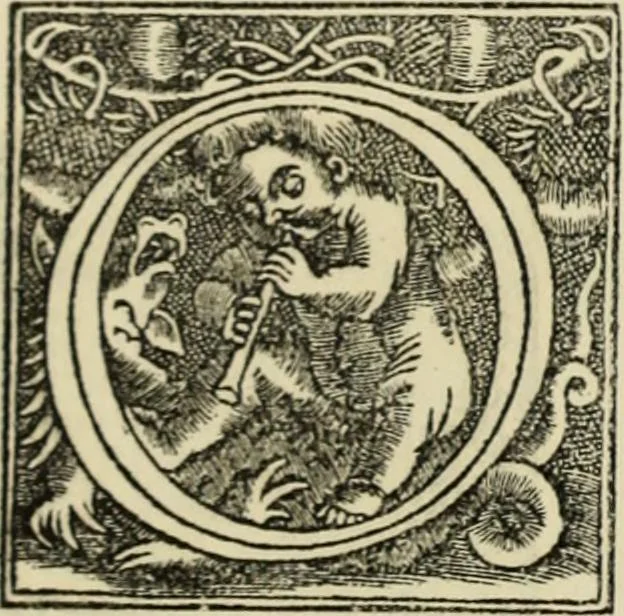 An illustration from Early woodcut initials : containing over thirteen hundred reproductions of ornamental letters of the fifteenth and sixteenth centuries, 1908, leaf 155