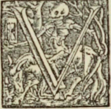 An illustration from Early woodcut initials : containing over thirteen hundred reproductions of ornamental letters of the fifteenth and sixteenth centuries, 1908, leaf 156