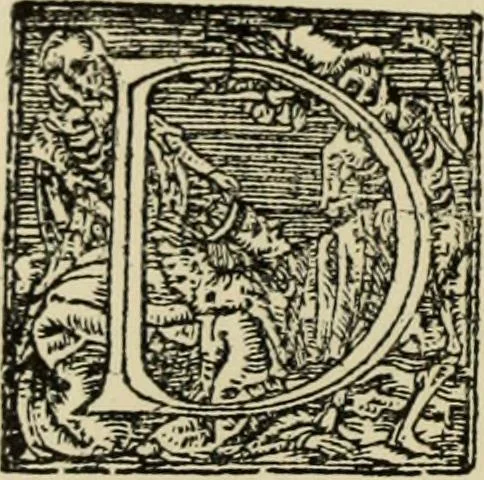 An illustration from Early woodcut initials : containing over thirteen hundred reproductions of ornamental letters of the fifteenth and sixteenth centuries, 1908, leaf 157