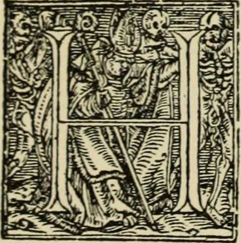 An illustration from Early woodcut initials : containing over thirteen hundred reproductions of ornamental letters of the fifteenth and sixteenth centuries, 1908, leaf 157