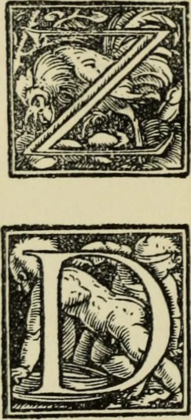 An illustration from Early woodcut initials : containing over thirteen hundred reproductions of ornamental letters of the fifteenth and sixteenth centuries, 1908, leaf 159