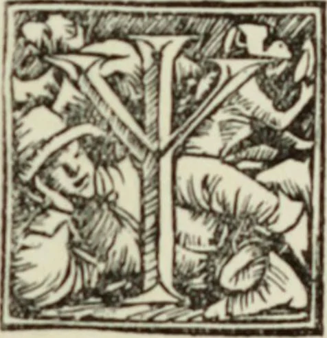 An illustration from Early woodcut initials : containing over thirteen hundred reproductions of ornamental letters of the fifteenth and sixteenth centuries, 1908, leaf 160