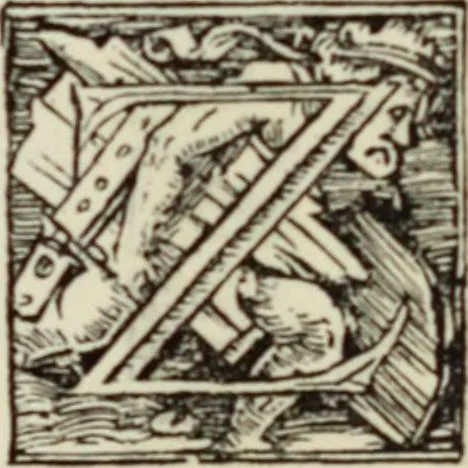 An illustration from Early woodcut initials : containing over thirteen hundred reproductions of ornamental letters of the fifteenth and sixteenth centuries, 1908, leaf 160
