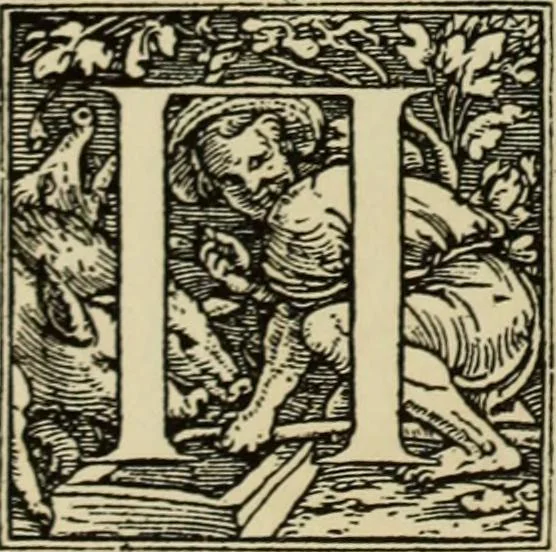 An illustration from Early woodcut initials : containing over thirteen hundred reproductions of ornamental letters of the fifteenth and sixteenth centuries, 1908, leaf 161