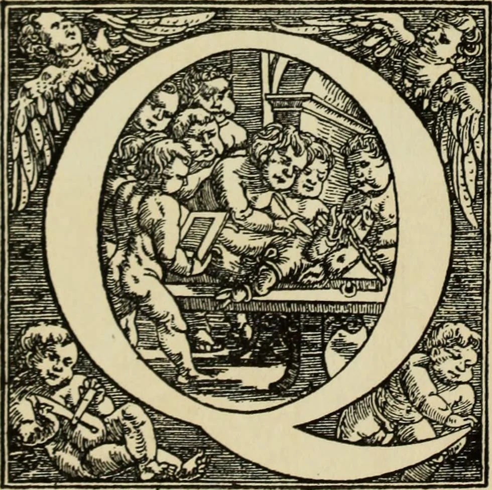 An illustration from Early woodcut initials : containing over thirteen hundred reproductions of ornamental letters of the fifteenth and sixteenth centuries, 1908, leaf 163