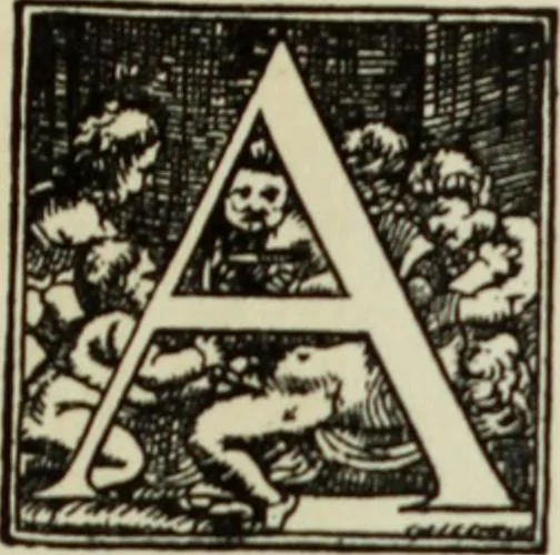 An illustration from Early woodcut initials : containing over thirteen hundred reproductions of ornamental letters of the fifteenth and sixteenth centuries, 1908, leaf 164
