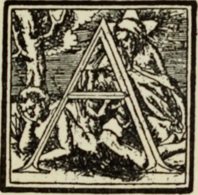 An illustration from Early woodcut initials : containing over thirteen hundred reproductions of ornamental letters of the fifteenth and sixteenth centuries, 1908, leaf 164