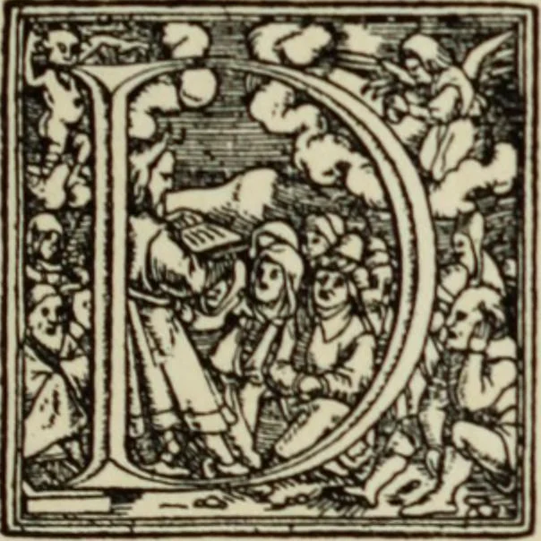 An illustration from Early woodcut initials : containing over thirteen hundred reproductions of ornamental letters of the fifteenth and sixteenth centuries, 1908, leaf 164