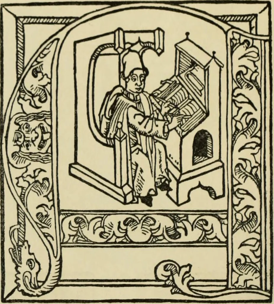 An illustration from Early woodcut initials : containing over thirteen hundred reproductions of ornamental letters of the fifteenth and sixteenth centuries, 1908, leaf 165