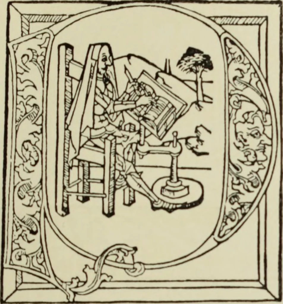 An illustration from Early woodcut initials : containing over thirteen hundred reproductions of ornamental letters of the fifteenth and sixteenth centuries, 1908, leaf 166